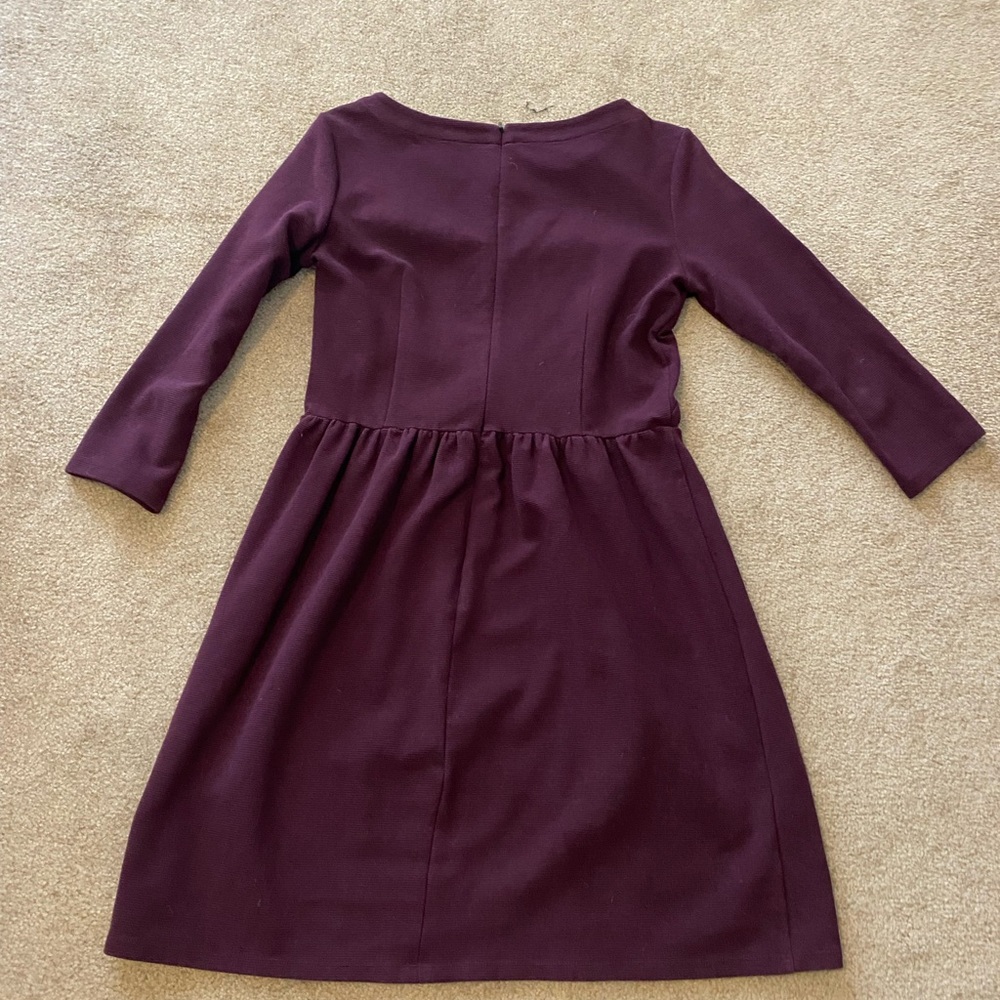 Loft Dress size 8 eggplant color excellent condition